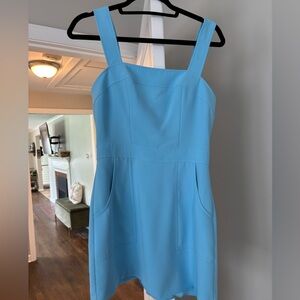 AMANDA UPRICHARD ACE MINI DRESS IN LIGHT BLUE